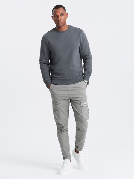 Ombre Clothing Мъжки памучен суитчър BASIC Ombre Clothing