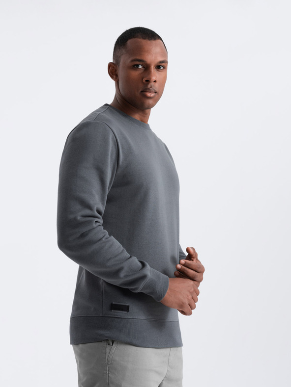 Ombre Clothing Мъжки памучен суитчър BASIC Ombre Clothing