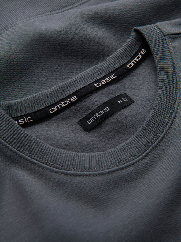 Ombre Clothing Мъжки памучен суитчър BASIC Ombre Clothing