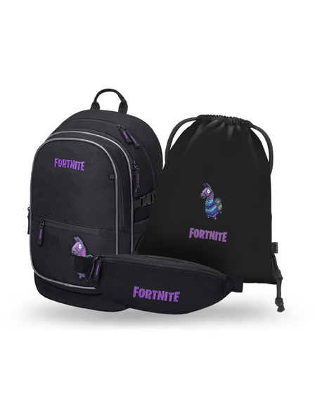 BAAGL  BAAGL SET 3 Core Fortnite Llama: раница, торба, кръстна чантичка GRS