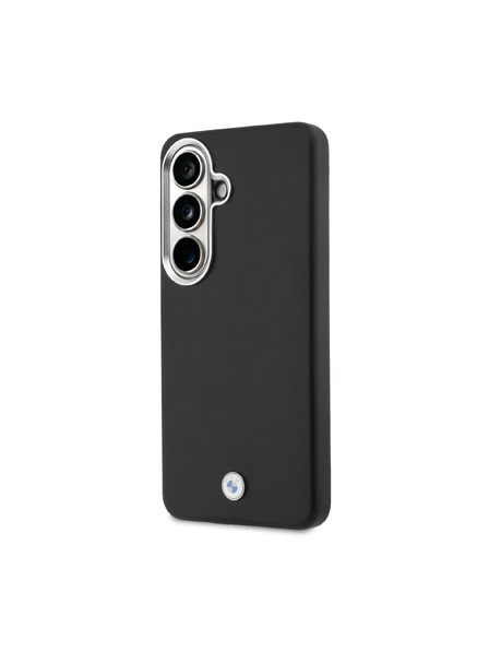 BMW BMW Signature PU Leather Metal Logo Magnetic Задний Калъф за Samsung Galaxy S26 Black
