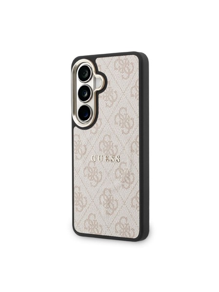Guess Guess PU Leather 4G Gold Frame Magnetic Задний Калъф за Samsung Galaxy S26 Pink