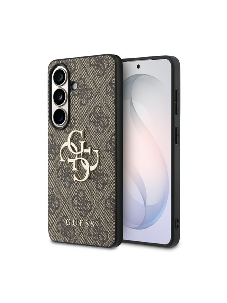 Guess Guess PU 4G Metal Logo Задний Калъф за Samsung Galaxy S26 Brown