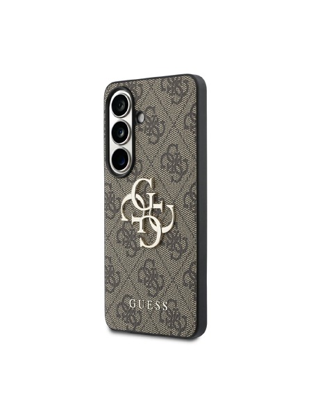 Guess Guess PU 4G Metal Logo Задний Калъф за Samsung Galaxy S26 Brown