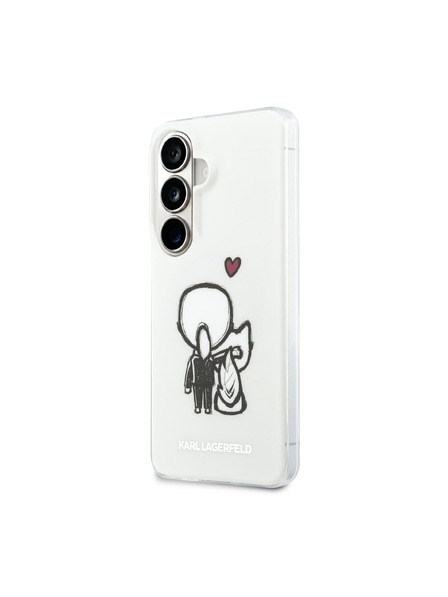 Karl Lagerfeld Karl Lagerfeld IML K&CH Back Logo Magnetic Заден Калъф за Samsung Galaxy S26 Transparent