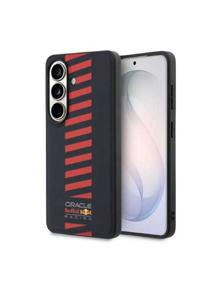 Red Bull Red Bull PU Leather Meshed Powerbar Magnetic Заден Калъф за Samsung Galaxy S26 Navy