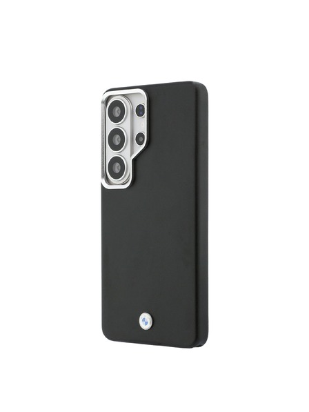 BMW BMW Signature PU Leather Metal Logo Magnetic Заден Калъф за Samsung Galaxy S26 Ultra Black