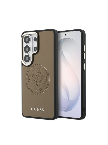 Guess Guess PU Perforated 4G Logo Magnetic Заден Калъф за Samsung Galaxy S26 Ultra Brown