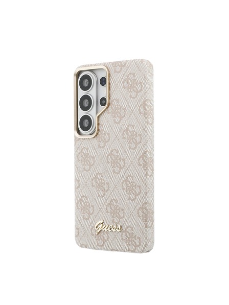 Guess Guess PU 4G Script Metal Logo Magnetic Заден Калъф за Samsung Galaxy S26 Ultra Pink