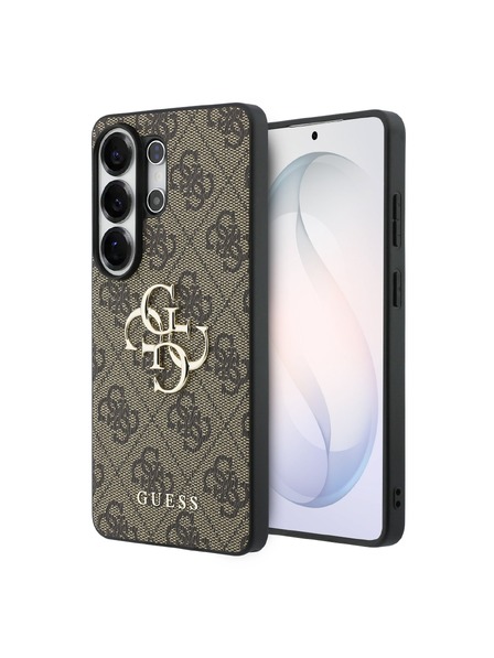 Guess Guess PU 4G Metal Logo Заден Калъф за Samsung Galaxy S26 Ultra Brown