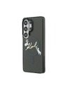 Karl Lagerfeld Karl Lagerfeld IML Choupette Karl Script Logo Magnetic Заден Калъф за Samsung Galaxy S26 Ultra Black