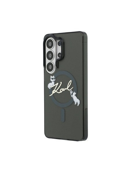 Karl Lagerfeld Karl Lagerfeld IML Choupette Karl Script Logo Magnetic Заден Калъф за Samsung Galaxy S26 Ultra Black