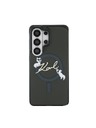 Karl Lagerfeld Karl Lagerfeld IML Choupette Karl Script Logo Magnetic Заден Калъф за Samsung Galaxy S26 Ultra Black