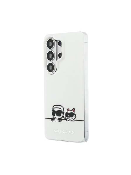 Karl Lagerfeld Karl Lagerfeld IML K&CH Peekaboo Logo Magnetic Заден Калъф за Samsung Galaxy S26 Ultra White