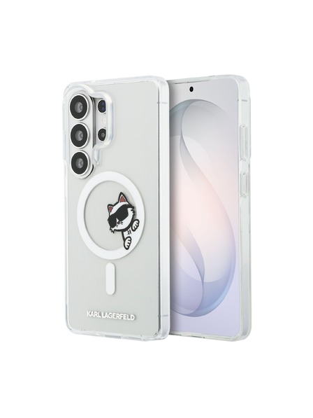 Karl Lagerfeld Karl Lagerfeld IML Choupette Peekaboo Logo Magnetic Заден Калъф за Samsung Galaxy S26 Ultra Transparent