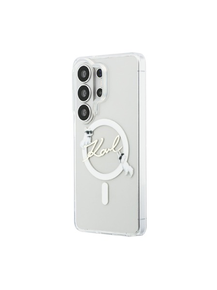 Karl Lagerfeld Karl Lagerfeld IML Choupette Karl Script Logo Magnetic Заден Калъф за Samsung Galaxy S26 Ultra Transparent