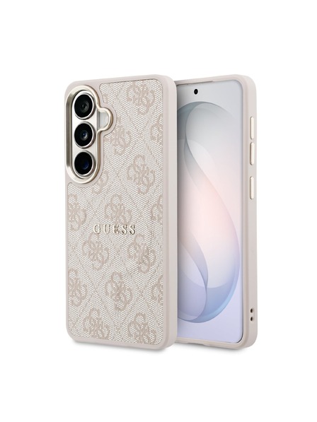 Guess Guess PU Leather 4G Gold Frame Magnetic Заден Калъф за Samsung Galaxy S26+ Pink