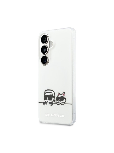 Karl Lagerfeld Karl Lagerfeld IML K&CH Peekaboo Logo Magnetic Заден Калъф за Samsung Galaxy S26+ White