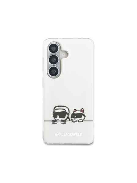 Karl Lagerfeld Karl Lagerfeld IML K&CH Peekaboo Logo Magnetic Заден Калъф за Samsung Galaxy S26+ White