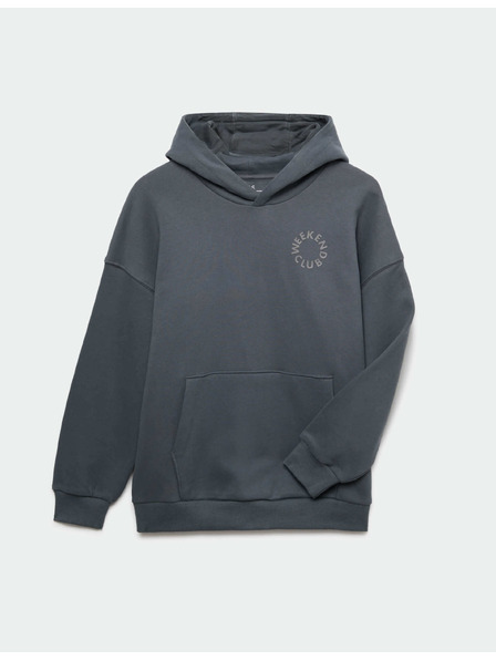 Marks & Spencer Суитшърт с качулка, с висок процент памук (6–16 години) Marks & Spencer сива