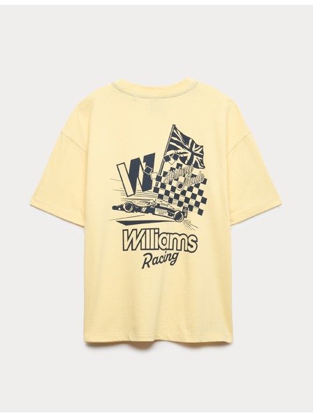 Marks & Spencer Тениска от чист памук с графичен мотив Williams Racing (6–16 години) Marks & Spencer жълта