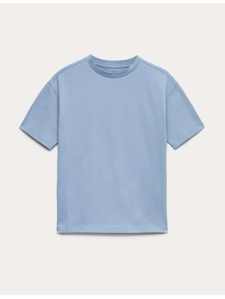 Marks & Spencer Тениска от чист памук Supima™ (6–16 години) Marks & Spencer синя