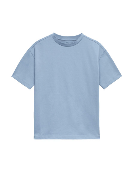 Marks & Spencer Тениска от чист памук Supima™ (6–16 години) Marks & Spencer синя