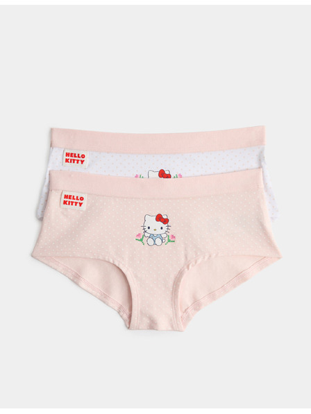 Marks & Spencer Шортс Hello Kitty™ с високо съдържание на памук, 2 броя (5–16 години) Marks & Spencer розов