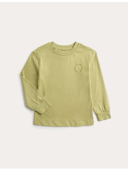 Marks & Spencer Топ с дълги ръкави от чист памук (2-8 години) Marks & Spencer зелена