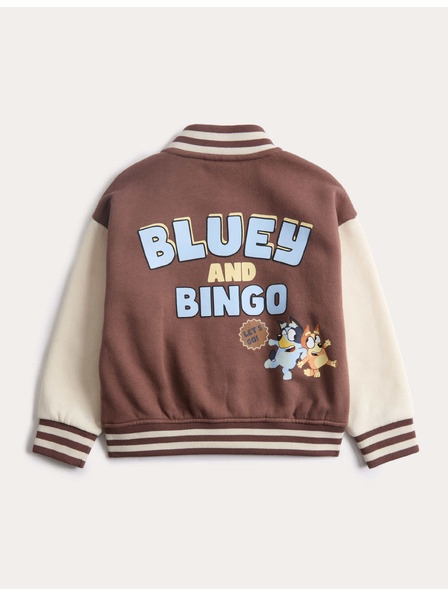 Marks & Spencer Бомбер якета с мотив Bluey™ и висок процент памук (2–8 години) Marks & Spencer кафява