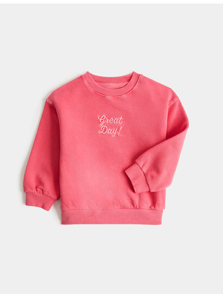 Marks & Spencer Суитшърт с висок процент памук и графика (2–8 години) Marks & Spencer червена