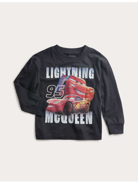 Marks & Spencer Тениска от чист памук с дълги ръкави Disney Cars™ (2–8 години) Marks & Spencer черна