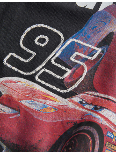Marks & Spencer Тениска от чист памук с дълги ръкави Disney Cars™ (2–8 години) Marks & Spencer черна