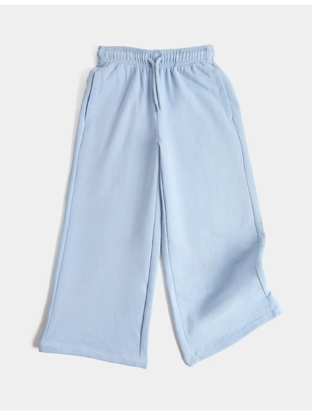 Marks & Spencer Спортен костюм с широки крачола, с висок дял памук (2–8 години) Marks & Spencer синьо