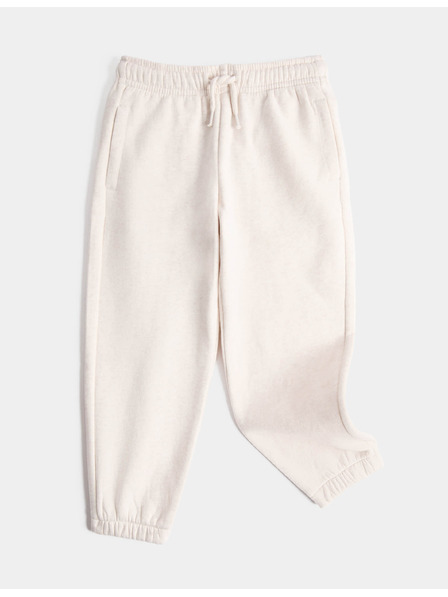 Marks & Spencer Спортен костюм с маншет, с висок дял памук (2–8 години) Marks & Spencer кремав