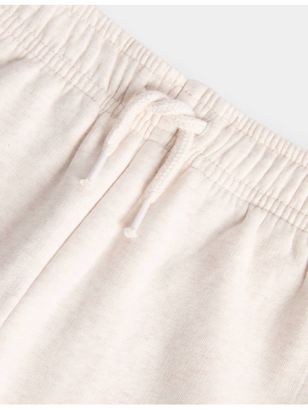Marks & Spencer Спортен костюм с маншет, с висок дял памук (2–8 години) Marks & Spencer кремав