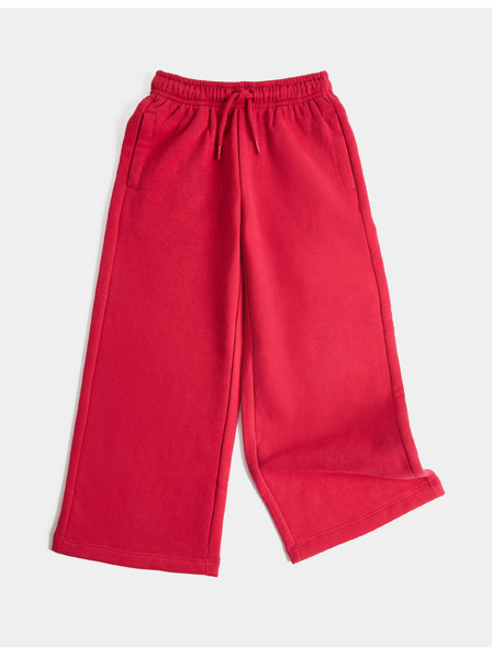 Marks & Spencer Широк спортен костюм с висок дял памук (2-8 години) Marks & Spencer червен