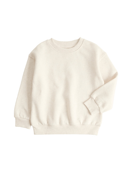 Marks & Spencer Суитшърт с висок дял памук (2–8 години) Marks & Spencer бежов