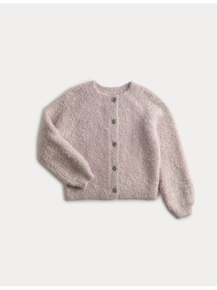 Marks & Spencer Блясък кардиган (2–8 години) Marks & Spencer розов