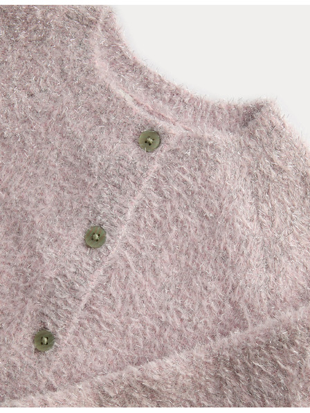 Marks & Spencer Блясък кардиган (2–8 години) Marks & Spencer розов