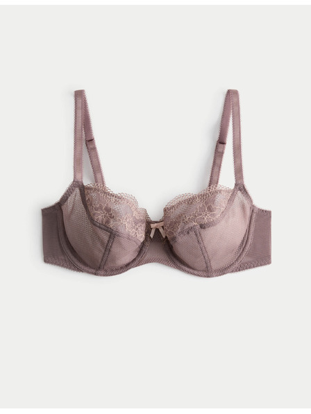 Marks & Spencer Балконово бюстие Jasmine с костици и дантела, размер A–E Marks & Spencer кафяв