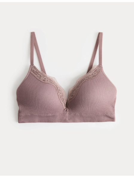 Marks & Spencer Дантелено безшевно бюстие Jasmine без костици за дълбок деколте (A-E) Marks & Spencer кафяв