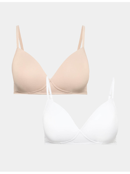 Marks & Spencer Пакет от 2 бр първи бюстиета без костици, размер AA–D Marks & Spencer бежав