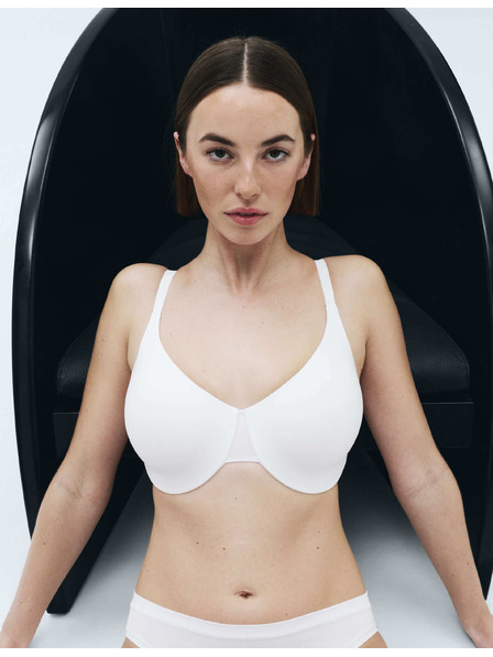 Marks & Spencer Невидимо Body Invisibles™ бюстие с намаляващ ефект с костици (C–H) Marks & Spencer бял