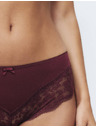 Marks & Spencer Бразилски бикини с дантелен ръб, 3 броя в опаковка Marks & Spencer червен