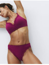 Marks & Spencer Висок ръб бикини Jasmine с дантела, 2 броя в опаковка Marks & Spencer розово