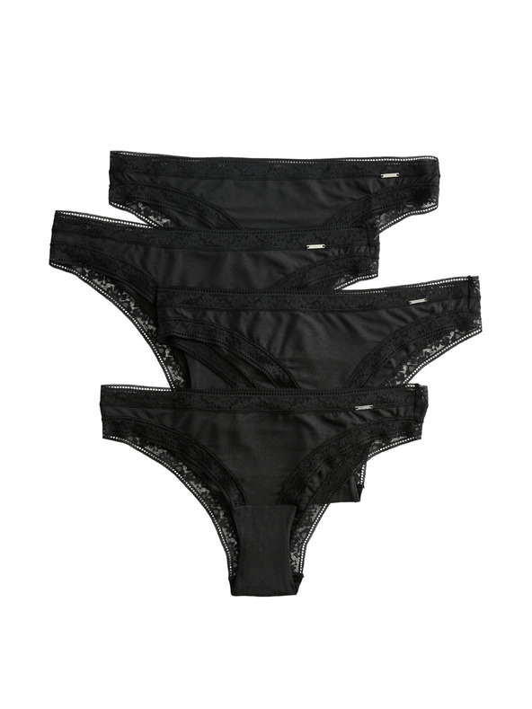 Marks & Spencer Бразилски бикини от модална смес, 4 броя Marks & Spencer черен