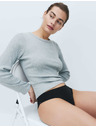 Marks & Spencer Бразилски бикини с принт и висок процент памук Marks & Spencer черна
