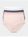 Marks & Spencer Бикини до талията от памук с lycra®, 5 бр. в опаковка Marks & Spencer военноморска синя