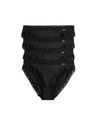 Marks & Spencer 4 бр. бикини с високи крачоли от модал с коприна Marks & Spencer черна